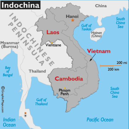 French Indochina Map