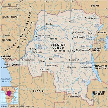 Belguim Congo Map